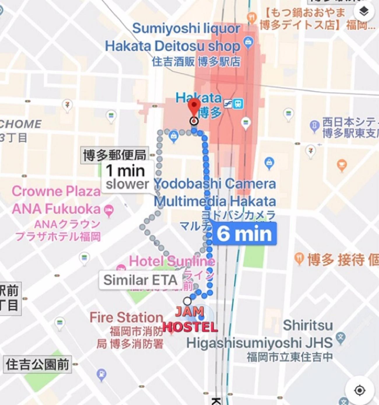 Jam Hostel Hakata Station Front Semi-Private Room With Shared Bathroom - Vacation Stay 61445 Fukuoka  Exteriér fotografie